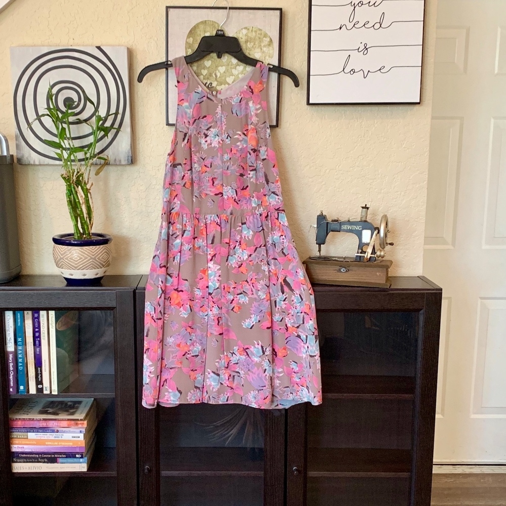 Rebecca Taylor Floral Mini Racerback Dress size 2